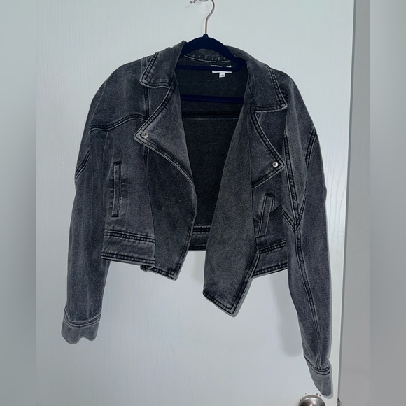 superdown Jackets & Blazers - Superdown, black/gray denim. Small.